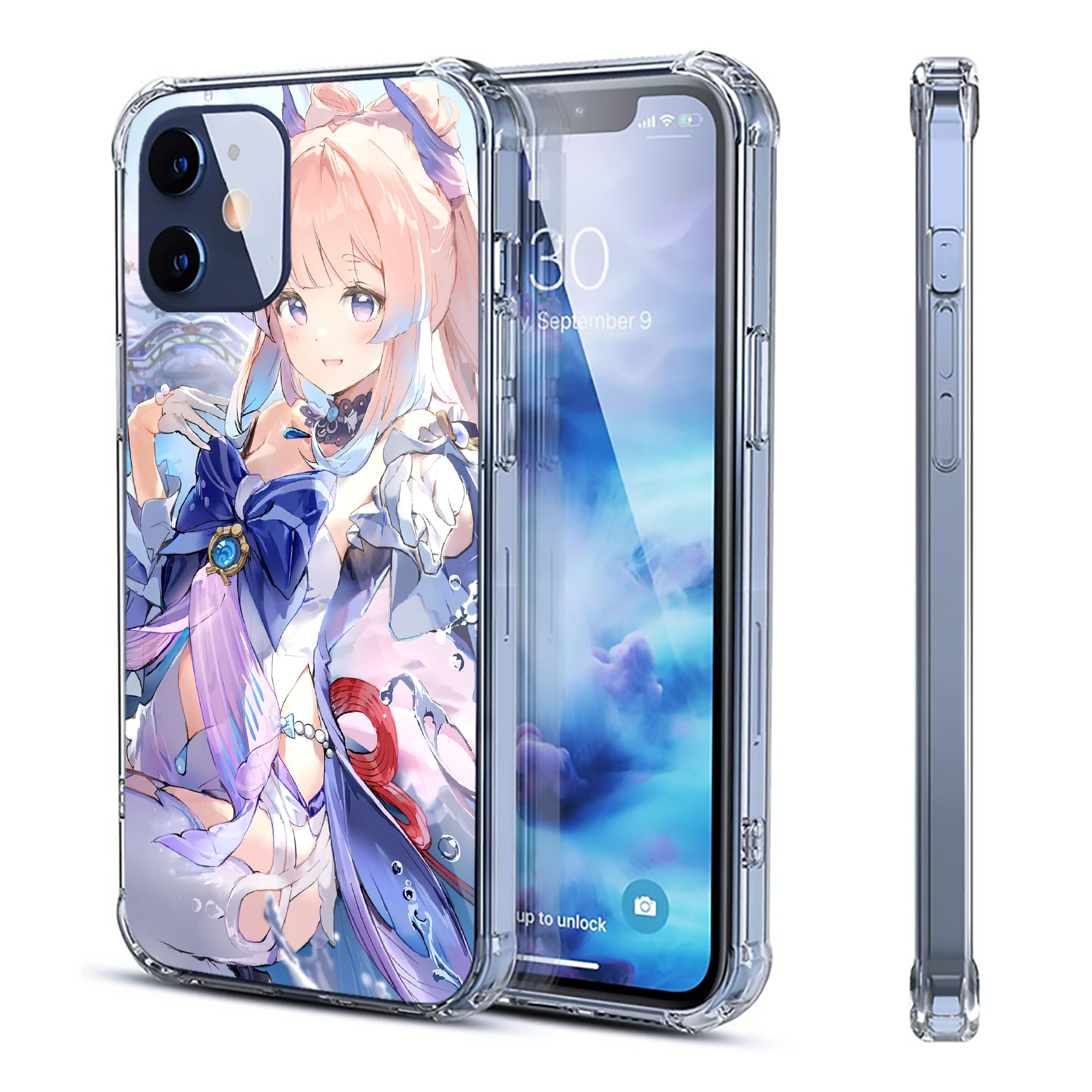 げんし神 genshin 【iPhone 12シリーズ対応】透明スマホケース（クリアソフトケース）